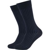 Huissokken - Navy - Katoenmix - Premium Essentials