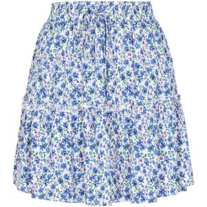 swirly Rok 'Back To School'  royal blue/koningsblauw / groen / lila / wit
