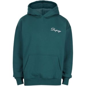 Dropsize Sweatshirt  donkergroen / natuurwit