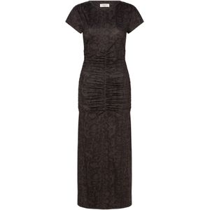 rosemunde Jurk 'Billie'  donkerbruin / zwart