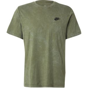 Nike Sportswear Shirt 'CLUB'  olijfgroen / zwart