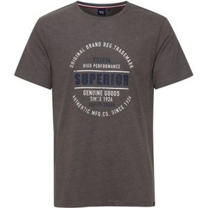 FQ1924 Shirt 'RIKO'  navy / grijs / wit