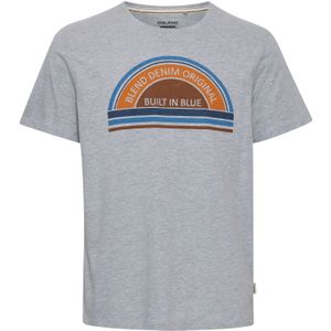 BLEND Shirt  blauw / bruin / grijs / oranje