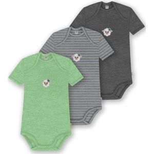 normani Rompertje/body 'Tauranga'  antraciet / groen / gemengde kleuren