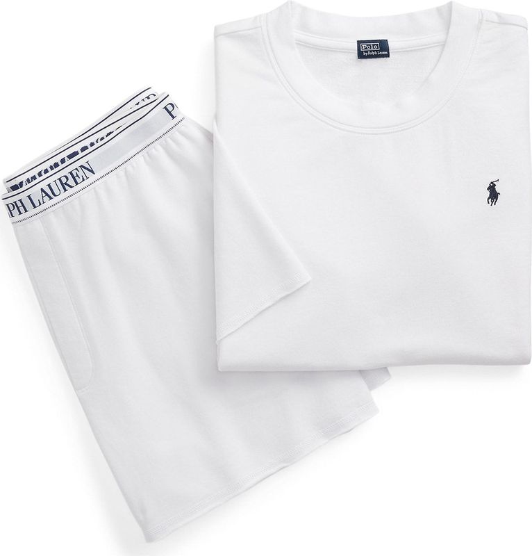 Pyjama met logostitching en elastische band met logo