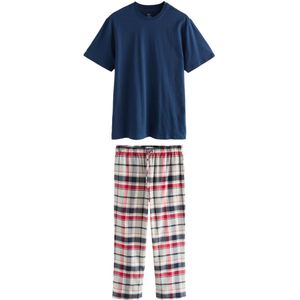 Next Pyjama lang  beige / navy / grenadine / offwhite