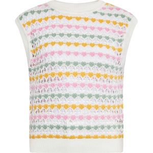 ebeeza Trui  geel / pastelgroen / rosa / natuurwit