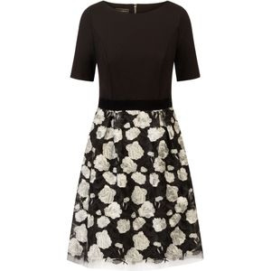 Kraimod Cocktailjurk  crème / zwart