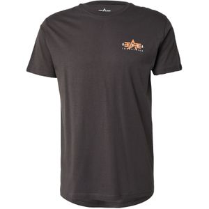 Alpha Industries - Puff Print Logo T-shirt - Zwart - 100% Katoen