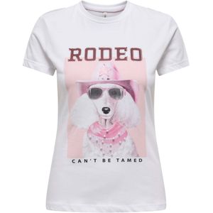 ONLY Shirt 'ONLVIBE'  rosa / lichtroze / robijnrood / wit