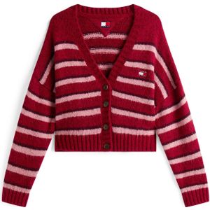 Tommy Jeans - Oversized - Gebreid Jack - Kort - V-hals - Dames