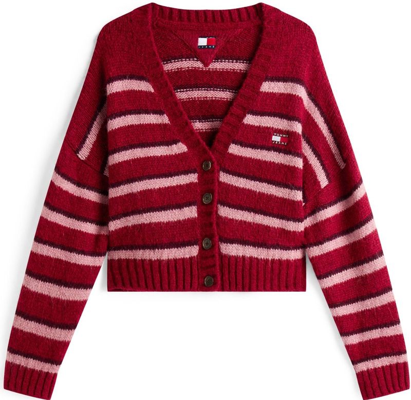 Tommy Jeans - Oversized - Gebreid Jack - Kort - V-hals - Dames