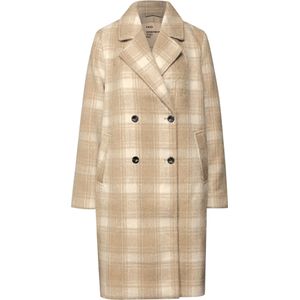Street One - Geruite Reversjas - Beige - Dames