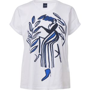 LAURASØN Shirt  blauw / wit