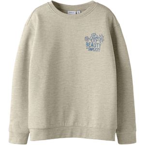 NAME IT Sweatshirt 'NKFNOEL'  donkerbeige / royal blue/koningsblauw / donkeroranje / rosa