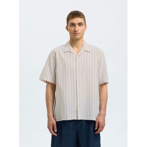 SELECTED Overhemd  beige / wit