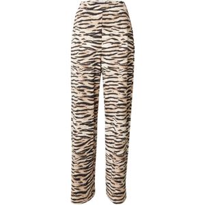 VILA Broek 'VILEOA'  camel / ecru / zwart