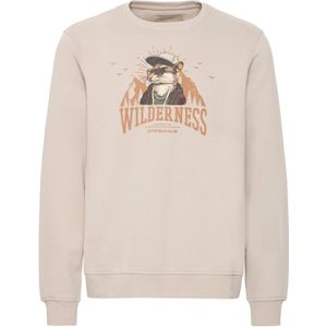 BLEND Sweatshirt 'BHIAN'  beige / taupe / oranje / zwart