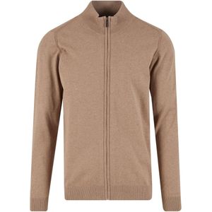 INDICODE JEANS Gebreid vest 'Tinos'  beige gemêleerd