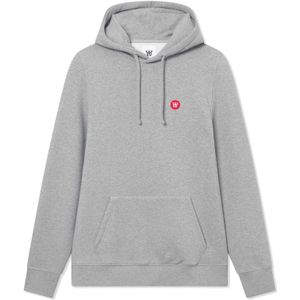 WOOD WOOD - Sweatshirt - Grijs Gemêleerd - Capuchon met Trekkoord