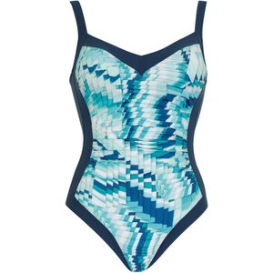 SUNFLAIR Badpak  navy / turquoise / wit