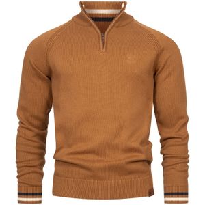 INDICODE JEANS Trui ' Swift '  navy / karamel / wit