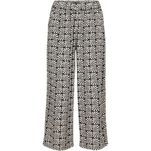 Betty Barclay - Graphic Print Relaxed Fit Broek - Zwart - Dames