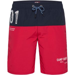 CAMP DAVID Zwemshorts  navy / rood