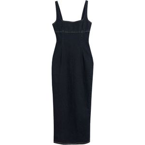 Bershka Jurk  donkerblauw