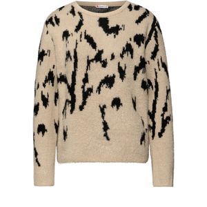 STREET ONE Trui  sand / zwart