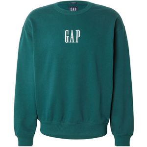 GAP Sweatshirt  groen / wit