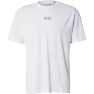 JACK & JONES Shirt 'JWHCLASSIC'  grijs / wit