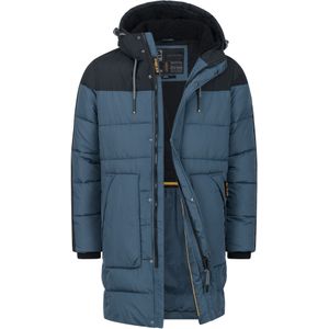 INDICODE JEANS Winterjas 'Kenter'  blauw / zwart
