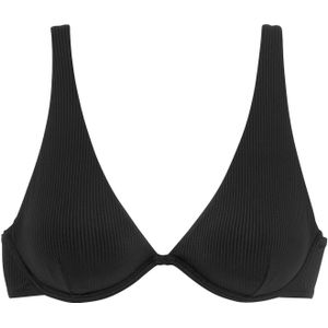 Look - Beugelbikini - Zwart - Met Sluiting Achter - Verwijderbare Softcups