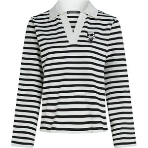 Karl Lagerfeld Shirt  zwart / wit