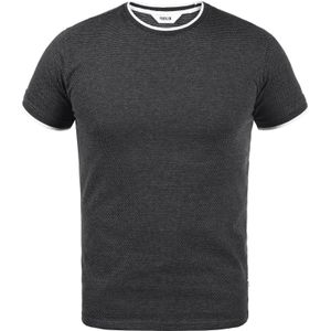 !Solid Shirt 'Saul'  grijs / zilver / wit