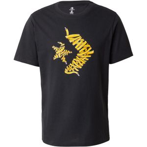 CONVERSE Shirt 'SHOELACE'  geel / zwart / wit