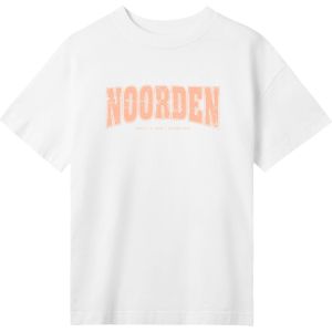 F4NT4STIC Shirt 'Knut & Jan Hamburg Noorden Collegiate'  koraal / offwhite