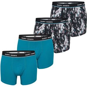 Happy Shorts Boxershorts  blauw / grijs / zwart / wit