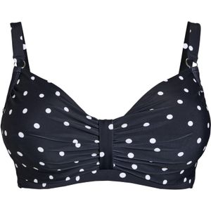 Swim by Zizzi Bikinitop  zwart / wit