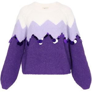 IZIA Trui  lila / sering / wit