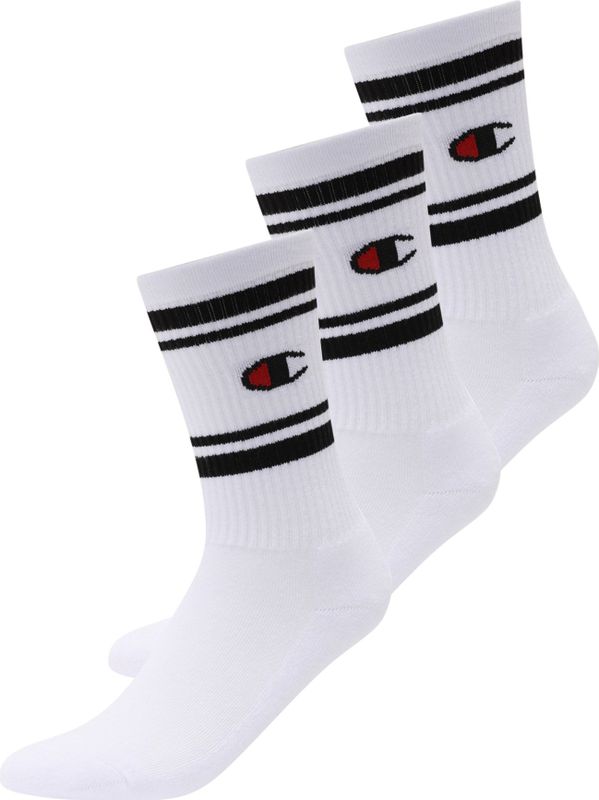 Sokken met logostitching in een set van 3 paar, model 'Crew'