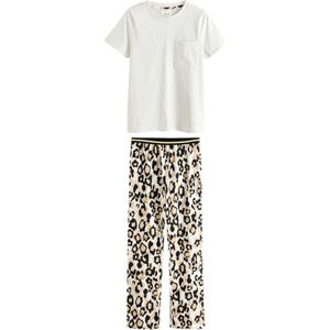 Next Pyjama  mokka / grijs gemêleerd / zwart / offwhite