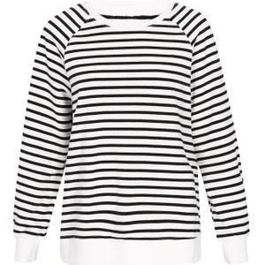 usha BLUE LABEL Sweatshirt  zwart / wit