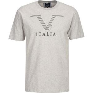 19V69 ITALIA Shirt 'Pierre'  antraciet / grijs gemêleerd