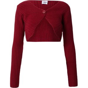 Bella x ABOUT YOU Gebreid vest 'Lauren'  donkerrood