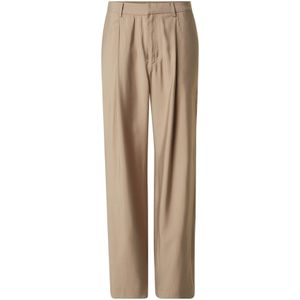 Guido Maria Kretschmer Men Bandplooibroek 'Jonte'  donkerbeige