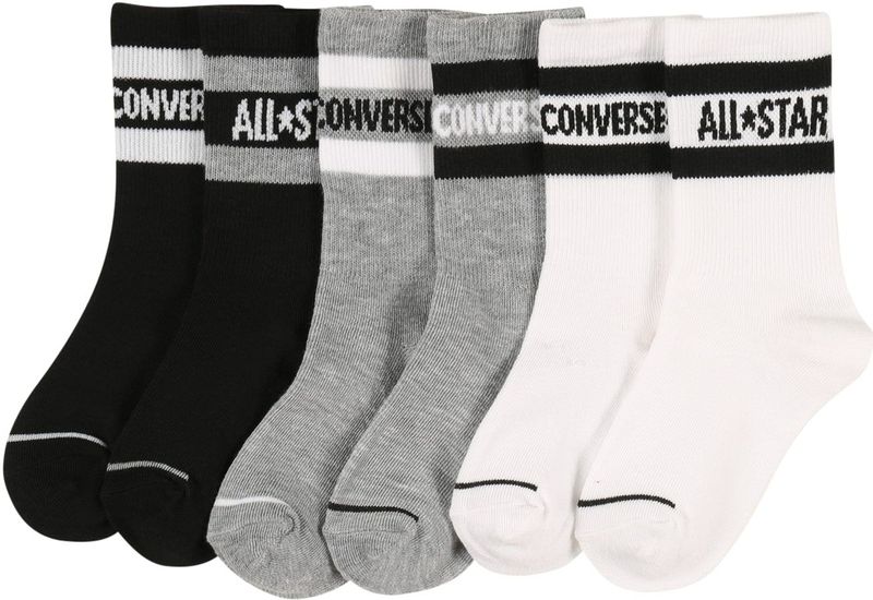 Converse - CHN Basic Wordmark Crew - Kindersokken - Set van 6