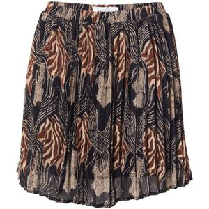 VILA Rok 'VILIORA'  bruin / grijs / zwart