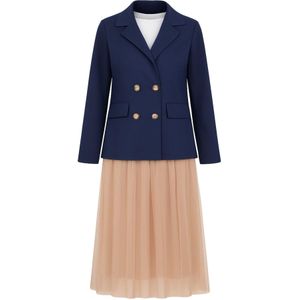 MODAMIHRAM Kostuum  marine / oudroze